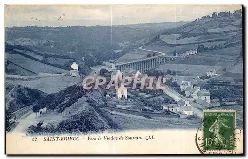 Ansichtskarte AK Saint Brieuc Vers le Viaduc de Souzain