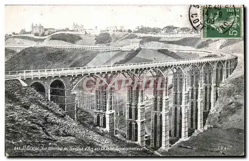 Cartes postales Saint Brieuc Vue generale des travaux d art