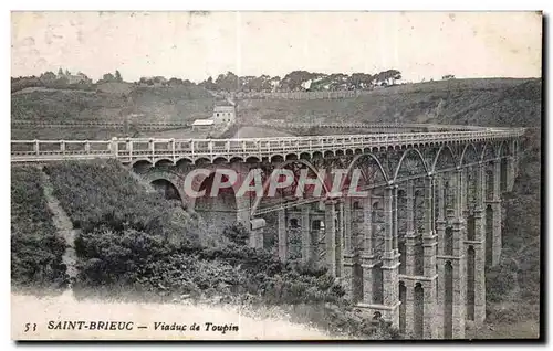 Ansichtskarte AK Saint Brieuc Viaduc de Toupin