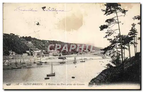 Cartes postales Saint Brieuc L Entree du Port prise de Cesson