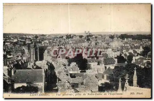 Cartes postales Saint Brieuc Vue generale prise de Notre Dame de I Esperance