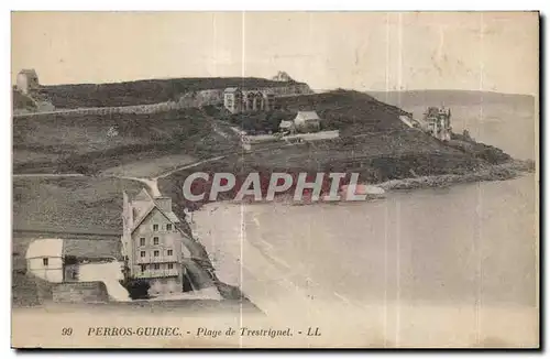 Cartes postales Perros Guirec Plage de Trestrignel