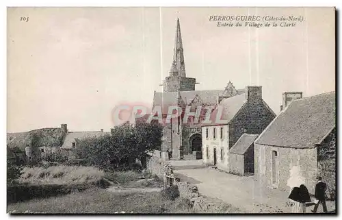 Cartes postales Perros Guirec(Cotes du Nord) Entree du Village de la Clarte