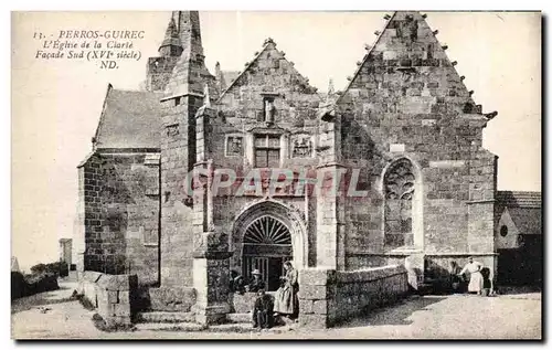 Cartes postales Perros Guirec L Eglise de la Clarte Facade Sud