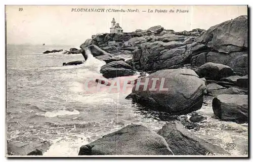 Cartes postales Ploumanach(Cotes du Nord) La Pointe du Phare