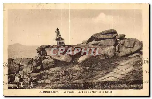 Cartes postales PloumanachLe Phare La Tete de Mort et le Sabot