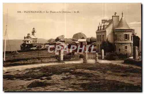 Cartes postales Ploumanach Le Phare et le Chateau