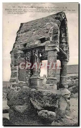 Cartes postales Ploumanach Oratoire de Saint Guirec Par les Cisterciens de l Abbaye de Regard de les jeunes fill