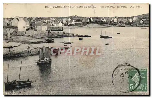 Cartes postales Ploumanach (Cotes du Nord) Vue generale du Port