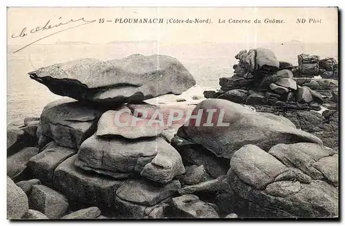 Cartes postales Ploumanach (Cotes de Nord) La Caverne du Gnome