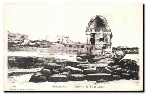 Cartes postales Ploumanach Oratoire de Saint Guirec Enfants