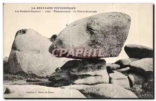 Cartes postales La Bretagne Pittoresque Les Rochers bizarres Ploumanach La Pierre branlante