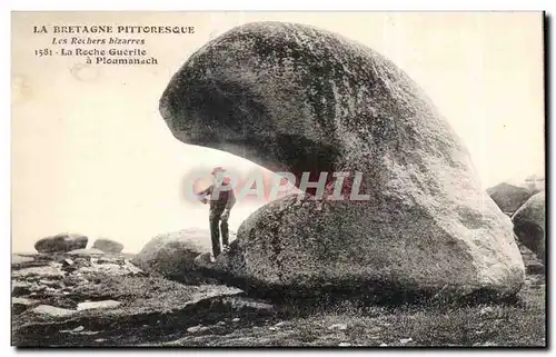 Cartes postales La Bretagne Pittoresque Les Rochers bizarres La Roche Guerite a Ploumanach