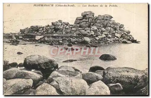 Cartes postales Ploumanach (Cotes du Nord) Les Rochers de la Pointe