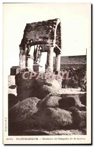 Cartes postales Ploumanach Oratiore et Chapelle de St Guirec