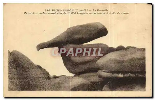 Cartes postales Ploumanach La Bovieille Ce ourieux rocher pesant plus de