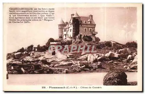 Cartes postales Ploumanach Chateau de Costaeres