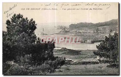 Ansichtskarte AK Ile de Brehat (Cotes du Nord) Vue generale sur l entree du Port Clos