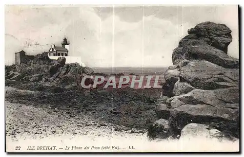 Cartes postales Ile Brehat Le Phare du Paon (cote Est)