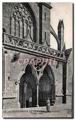 Ansichtskarte AK Cathedrale De Treguier (Cotes du Nord) Portail Ouest