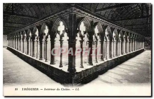 Cartes postales Treguier Interieur du Cloitre