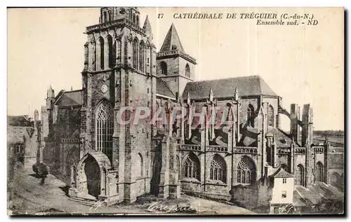 Ansichtskarte AK Cathedrale De Treguier Ensemble sud