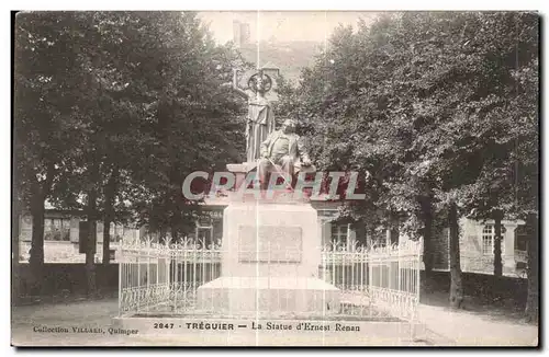 Cartes postales Treguier La Statue d Ernest Renan