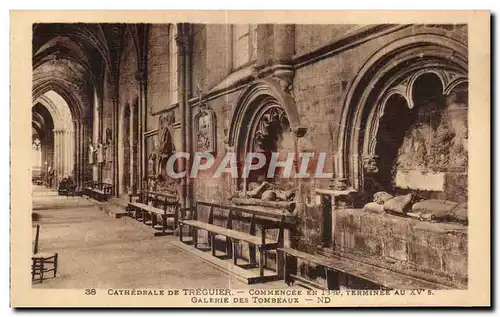 Cartes postales Cathedrale de Treguier Commencee en 1339 Terminee au XV e s Galerie du Cloitre