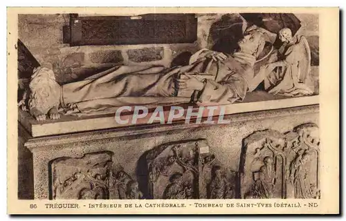 Cartes postales Treguier Interieur de la Cathedrale Tombeau de Saint yves (Detail)