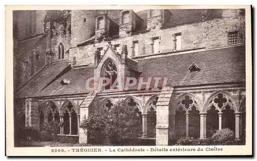 Ansichtskarte AK Treguier La Cathedrale Details exterieurs du Cloitre