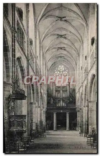 Cartes postales Treguier La cathedrale Les orgues