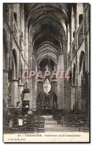 Ansichtskarte AK Treguier Interieur de la Cathedrale