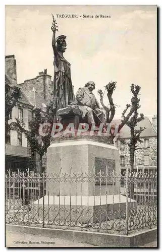 Cartes postales Treguier Statue de Renan