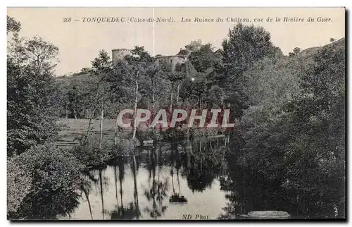 Cartes postales Treguier Les Runies du Chateau vue de la Riviere du Guer