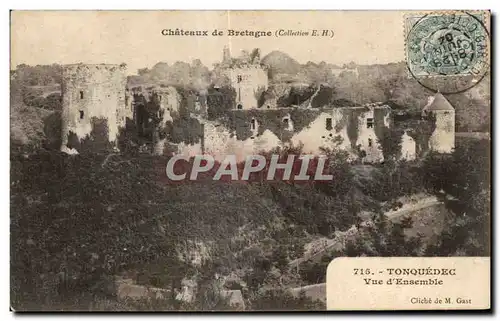 Cartes postales Chateaux de Bretagne Tonquedec Vue generale