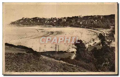 Cartes postales Perros Guirec La Plage de Trestraou a Maree Basse