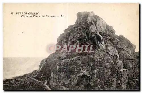 Cartes postales Perros Guirec Pic de la Pointe du Chateau