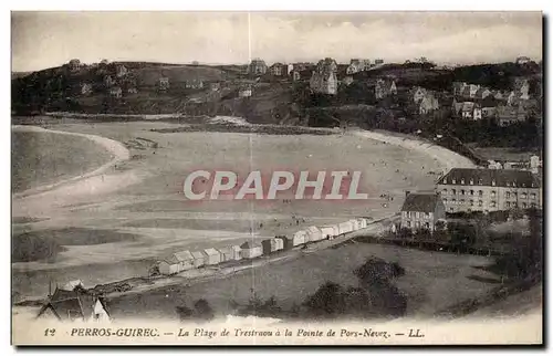 Cartes postales Perros Guirec La Plage de Trestraou a la Pointe de Pors Nevez