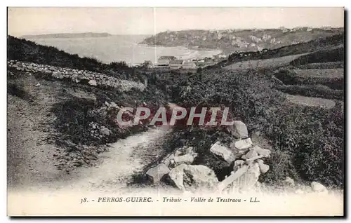 Cartes postales Perros Guirec Tribuic Vallee de Trestraou