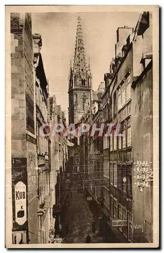 Ansichtskarte AK La Douce France Cote D Emeraude Saint Malo La Grande Rue et la Cathedrale