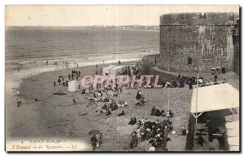 Ansichtskarte AK St Malo L Eventail des Remparts