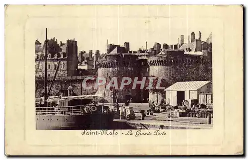 Cartes postales Saint Malo La Grande Porte Bateau