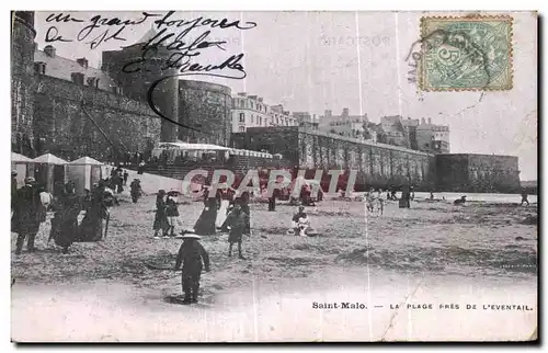 Cartes postales Saint Malo La Plage Pres De L Eventail