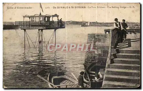 Cartes postales Cote d Emeraude De St Malo a St Servan Le Pont Koulant THe Rolling Bridge