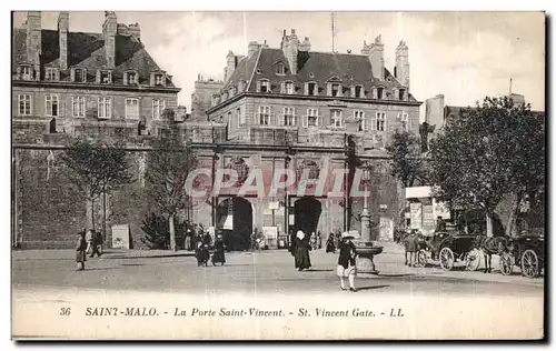 Ansichtskarte AK Saint Malo La Porte Saint Vincent St Vincent Gate