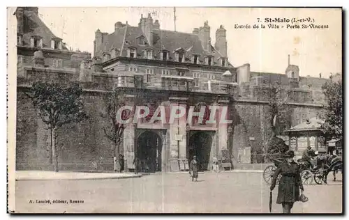 Ansichtskarte AK St Malo Entree de la Ville Porte St Vincent