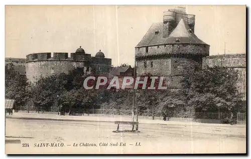 Ansichtskarte AK Saint Malo Le Chateau cote Sud Est