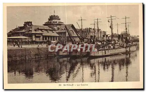 Ansichtskarte AK St Malo Le Casino Bateaux