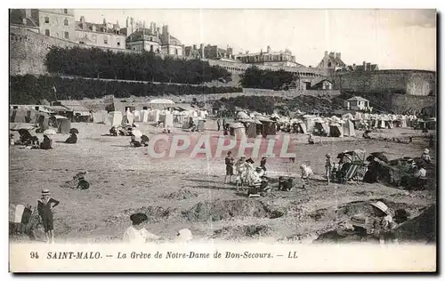 Cartes postales Saint Malo La Greve de Notre Dame de Bon Secours