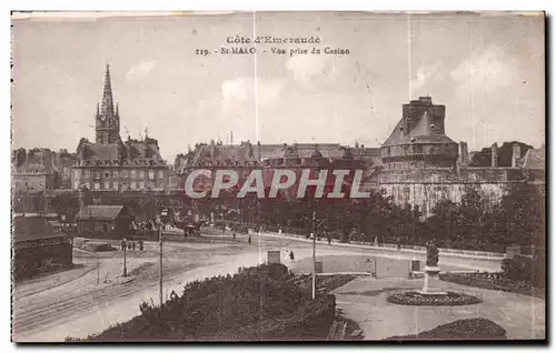 Cartes postales Cote d Emeraude St Malo Vue prise de Casino